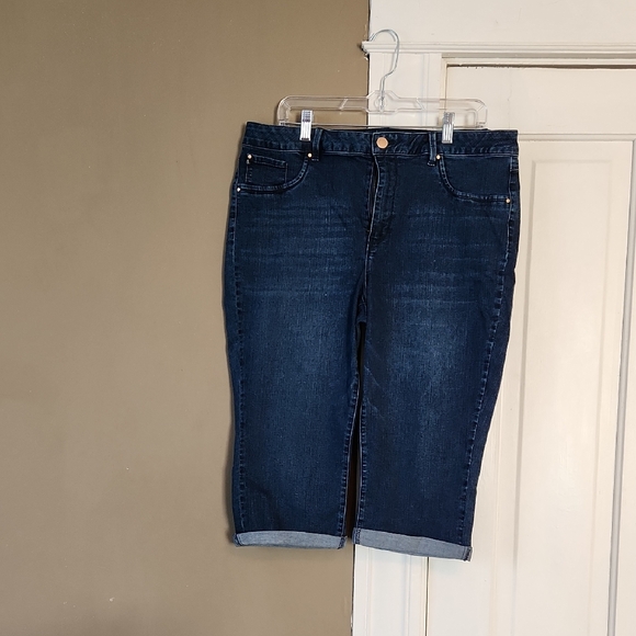 d. jeans Denim - d. jeans Blue Cropped Jeans
